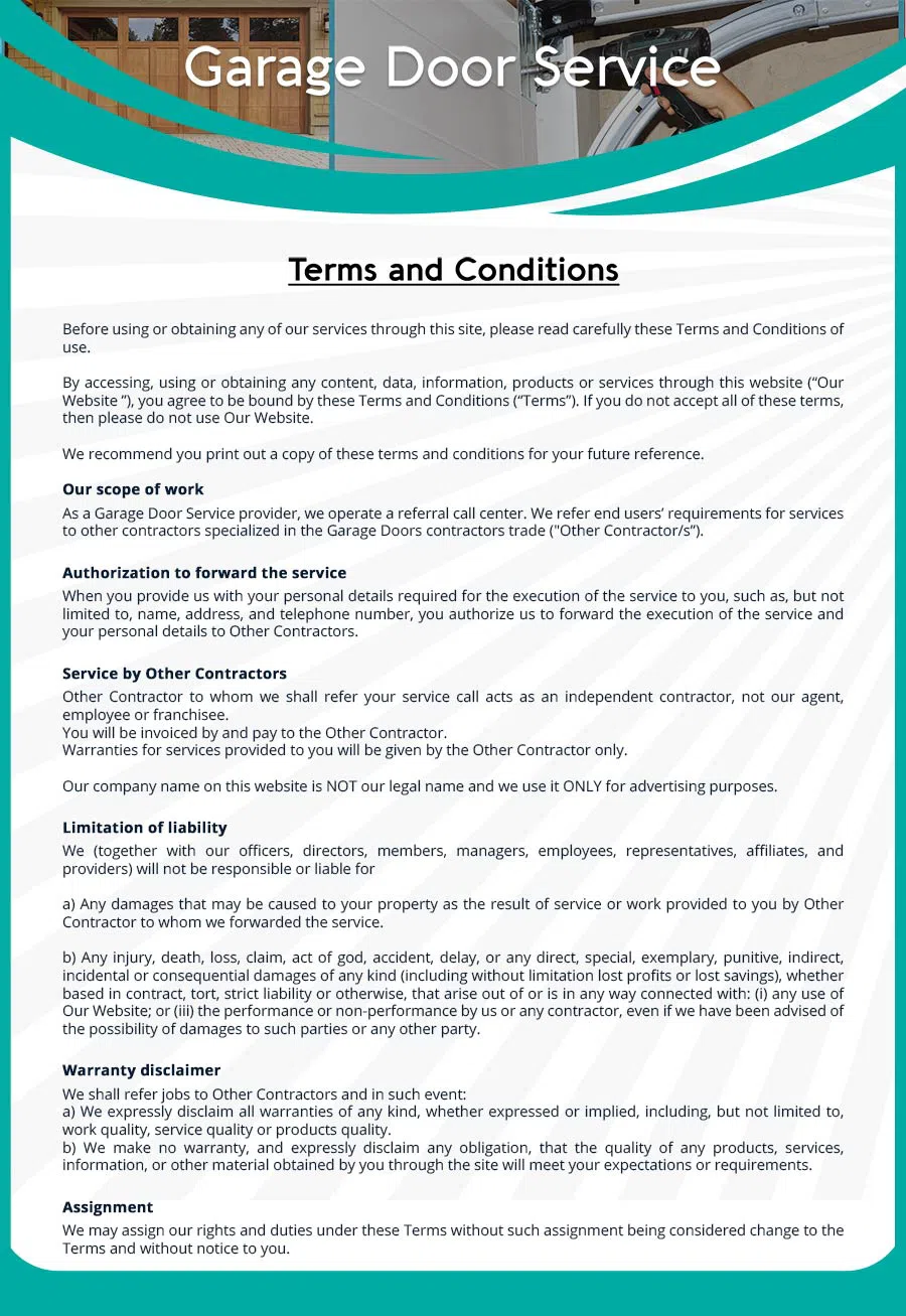 Garage Door Mobile Service Repair Fort Worth, TX 817-506-3497